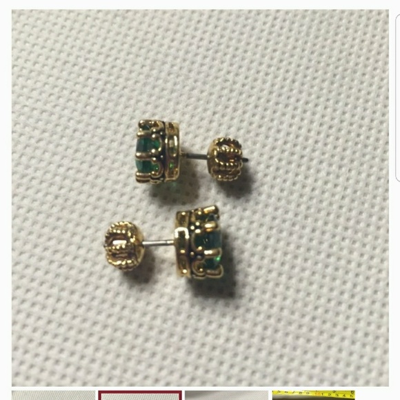 ISO IN SEARCH OF GREEN JUICY COUTURE STUD EARRING - Picture 3 of 3